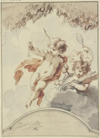Tre amoriner av Jacob de Wit