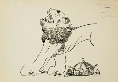 How the travelling bag is opened and the deception is revealed and the king’s great grief av Gustave Van de Woestijne