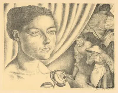 Jeune Femme av Gustave Van de Woestijne