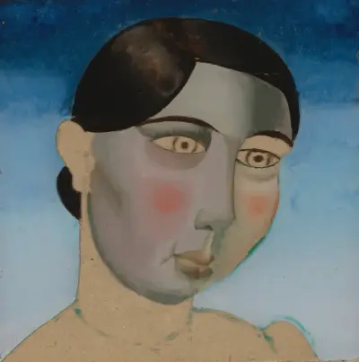 Portrait of a Woman – nr 1 av Gustave Van de Woestijne