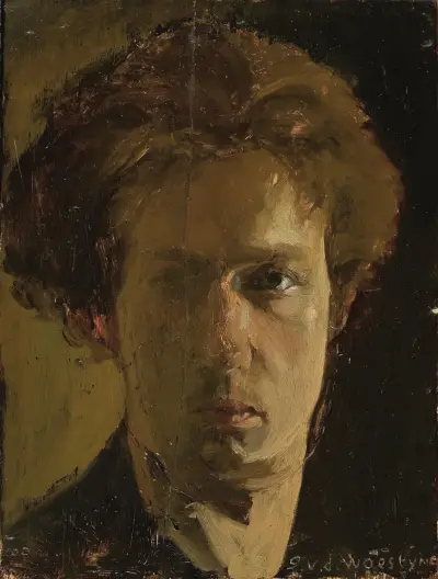Självporträtt av Gustave Van de Woestijne
