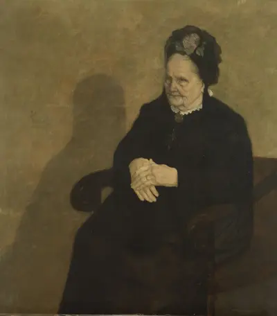 Farmodern eller Porträtt av Roos Van Wijnendaele av Gustave Van de Woestijne