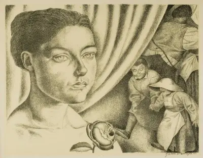 Bymarknaden av Gustave Van de Woestijne