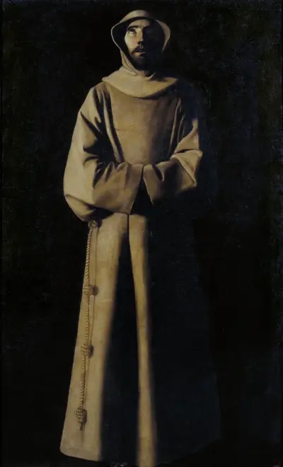Saint Francis Of Assisi According To Pope Nicholas V’s Vision av Francisco de Zurbarán