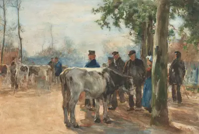 De veemarkt av Willem de Zwart