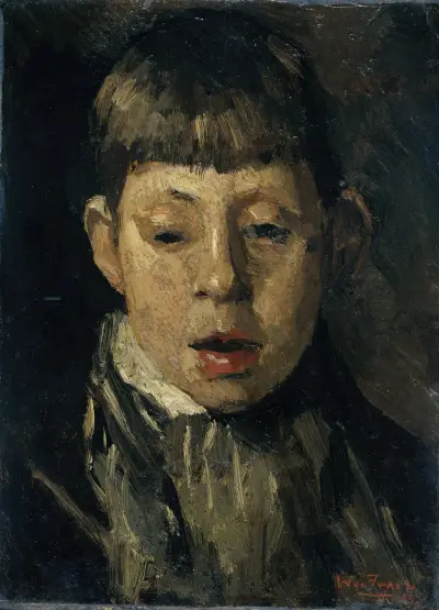 Jongenskop av Willem de Zwart
