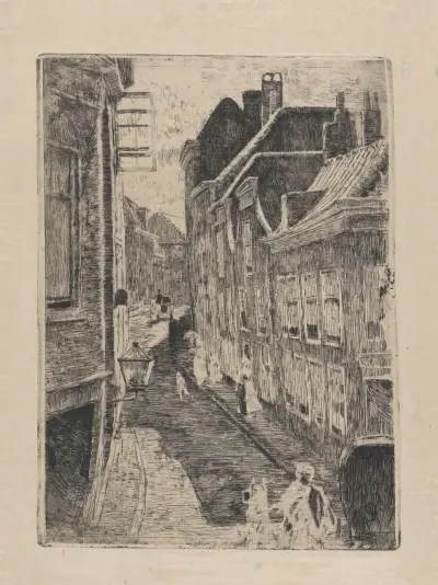 Gatuscen av Willem de Zwart