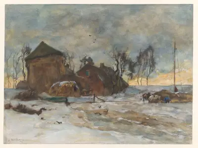 Winterlandschap av Willem de Zwart