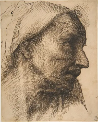 Head of an Old Woman av Sebastiano del Piombo