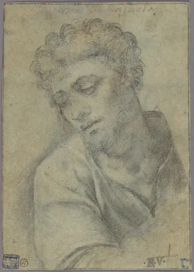 Study for the Figure of Christ Carrying the Cross av Sebastiano del Piombo