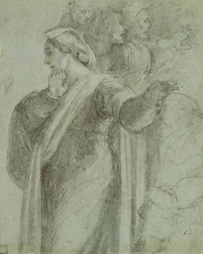 Study for the figure of Martha in ‘the Raising of Lazarus’ av Sebastiano del Piombo