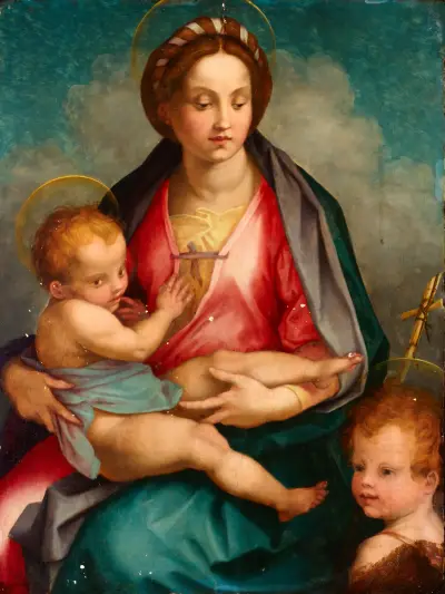 Madonna and Child with St John av Andrea del Sarto