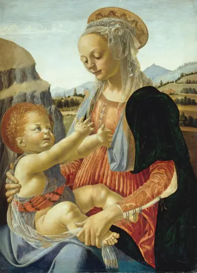 Virgin with the Seated Child av Andrea del Verrocchio