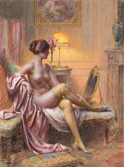 La Toilette par lampe av Delphin Enjolras