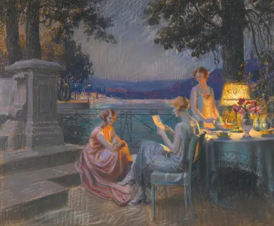 Sur la terrasse av Delphin Enjolras