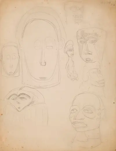 African Masks av Frits van den Berghe