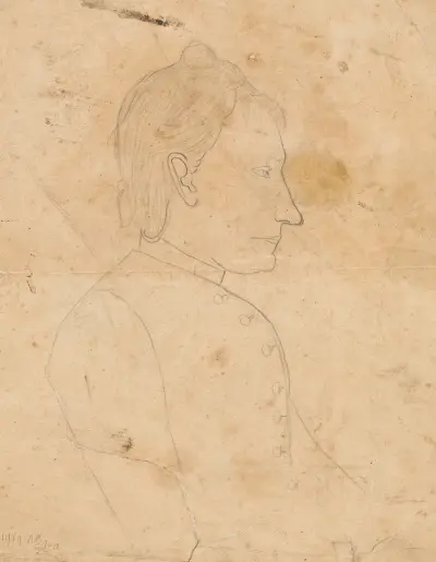 Porträtt av Eugenie Karl av Frits van den Berghe