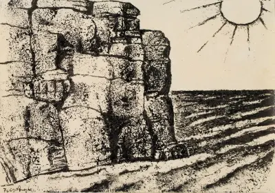 Sun on the Titan av Frits van den Berghe