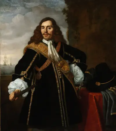 Portrait of Captain Gideon de Wildt av Bartholomeus van der Helst