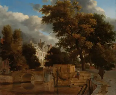 The Stone Bridge av Jan van der Heyden