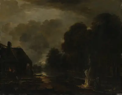 The Farrier av Aert van der Neer