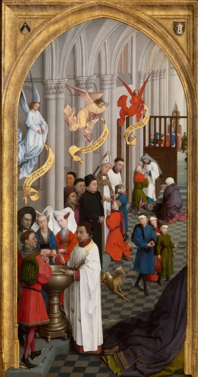 Baptism, Confirmation and Confession av Rogier van der Weyden