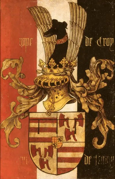 Coat of Arms of the Family de Croy av Rogier van der Weyden