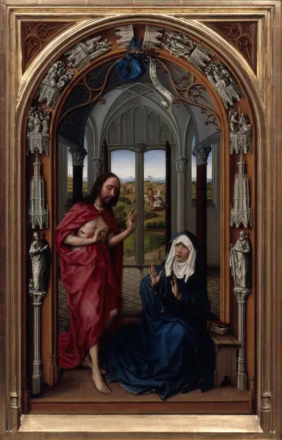 Der Marienaltar (Miraflores-Altar), 1440 – Nr. 1 von Rogier van der Weyden