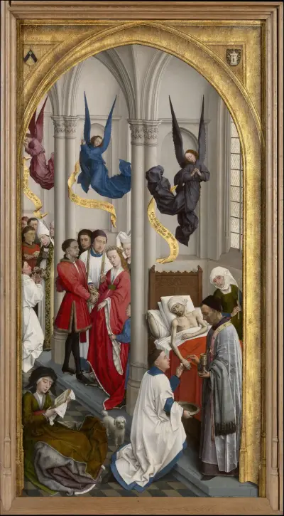The Ordinatio, Marriage and Extreme Unction av Rogier van der Weyden