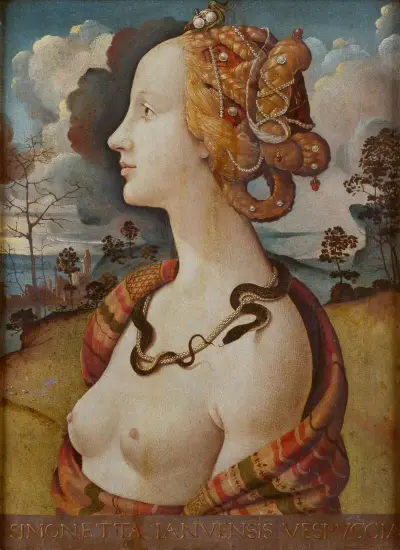 Portrait de femme dit de Simonetta Vespucci av Piero di Cosimo