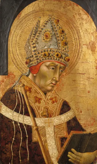Saint Ambrose av Giovanni di Paolo