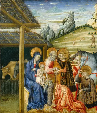 The Adoration of the Magi, 1460 av Giovanni di Paolo