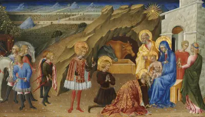The Adoration of the Magi, 1450 av Giovanni di Paolo