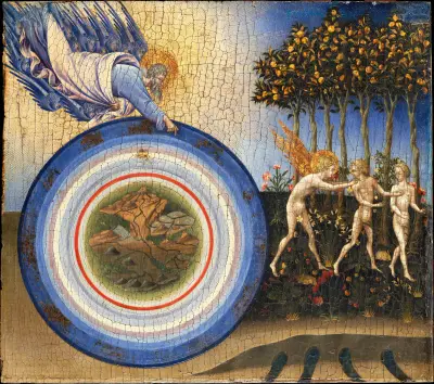The Creation of the World and the Expulsion from Paradise av Giovanni di Paolo