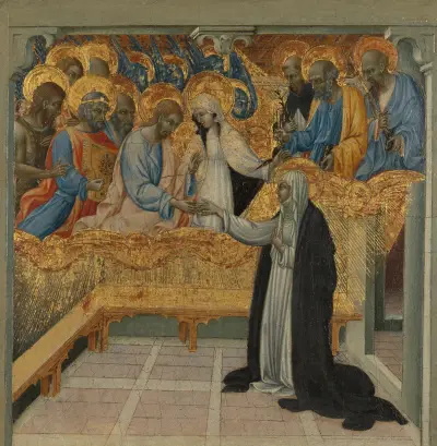 The Mystic Marriage of Saint Catherine of Siena av Giovanni di Paolo