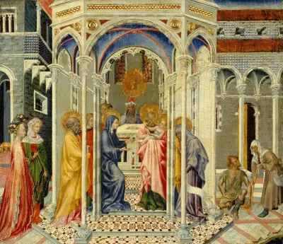 The Presentation of Christ in the Temple av Giovanni di Paolo