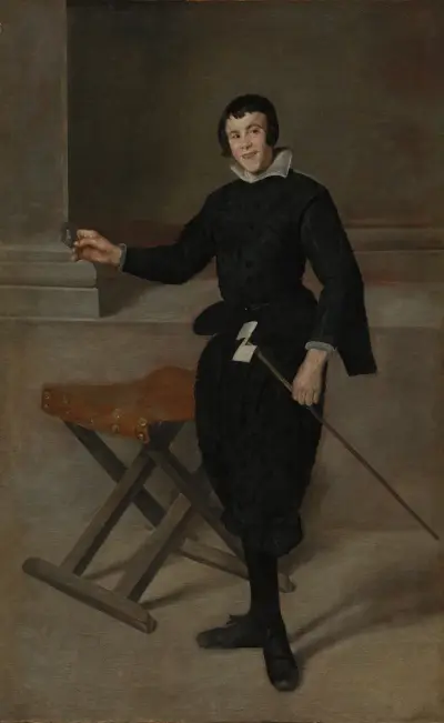 Portrait of the Jester Calabazas av Diego Velázquez