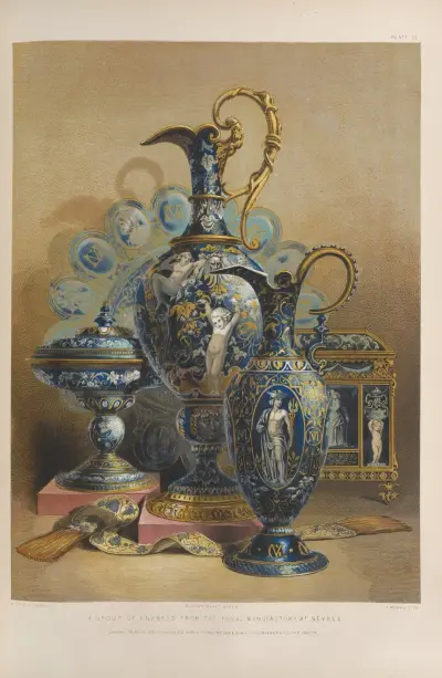 A group of enamels av Matthew Digby Wyatt