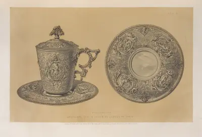 Schokoladentasse in Silber von Matthew Digby Wyatt