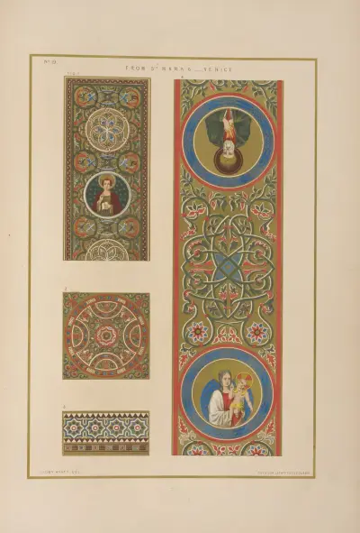 Fig. 1–4. Från Markuskyrkan, Venedig av Matthew Digby Wyatt