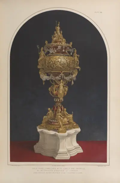 Gold vase – enriched with jewels and enamels av Matthew Digby Wyatt