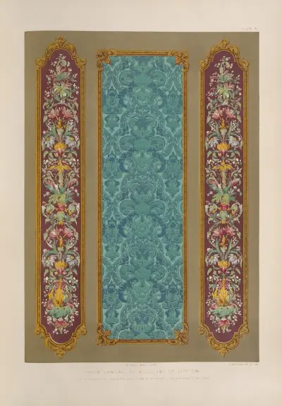 Paper hanging by Woollams of London av Matthew Digby Wyatt