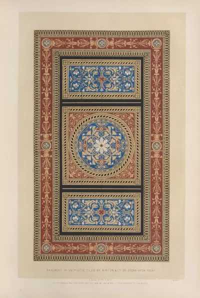 Pavement in encaustic tiles av Matthew Digby Wyatt