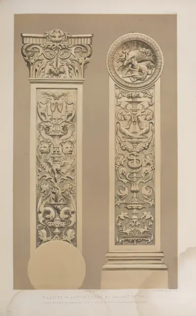 Pilaster z masy papierowej, Matthew Digby Wyatt