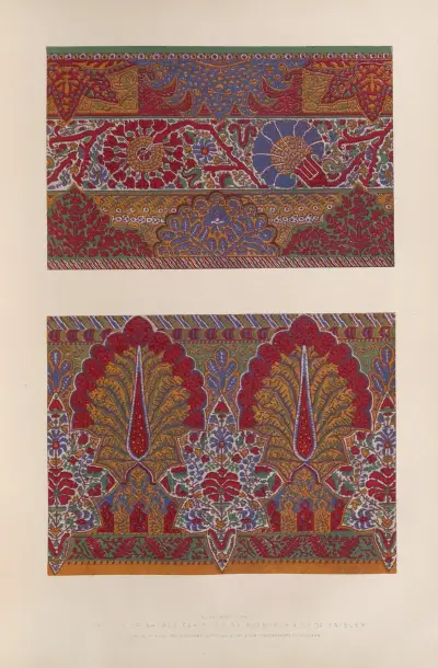 Sjalar utställda av Roxburch & Co. i Paisley av Matthew Digby Wyatt