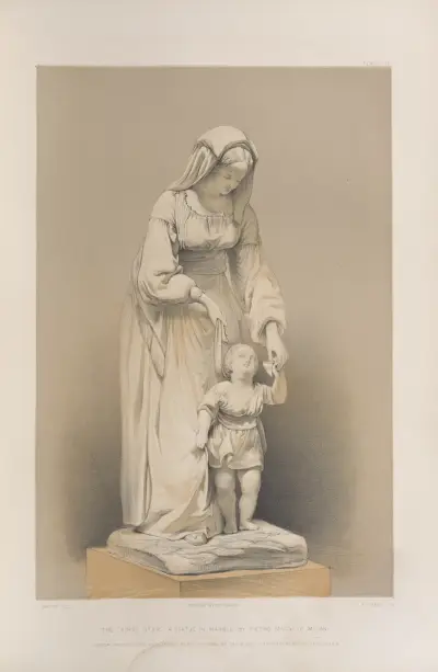 The ‘first step,’ a statue in marble by Pietro Magni of Milan av Matthew Digby Wyatt