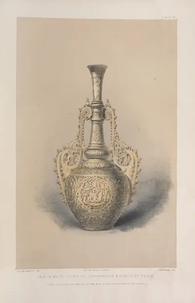 Vase aus weißem Porzellan von Matthew Digby Wyatt