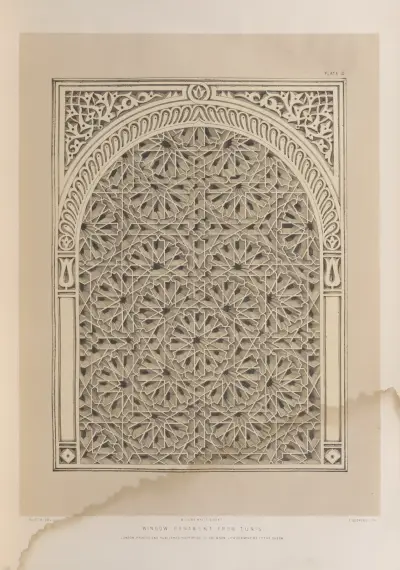 Fönsterornament från Tunis av Matthew Digby Wyatt