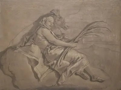 Allegorisk figur som representerar Asien av Giovanni Domenico Tiepolo