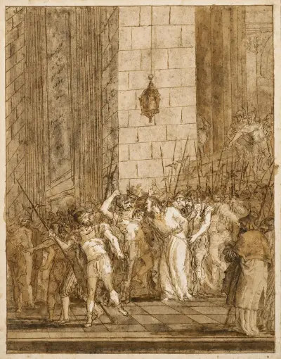Kristus sänd av Pilatus till Herodes av Giovanni Domenico Tiepolo